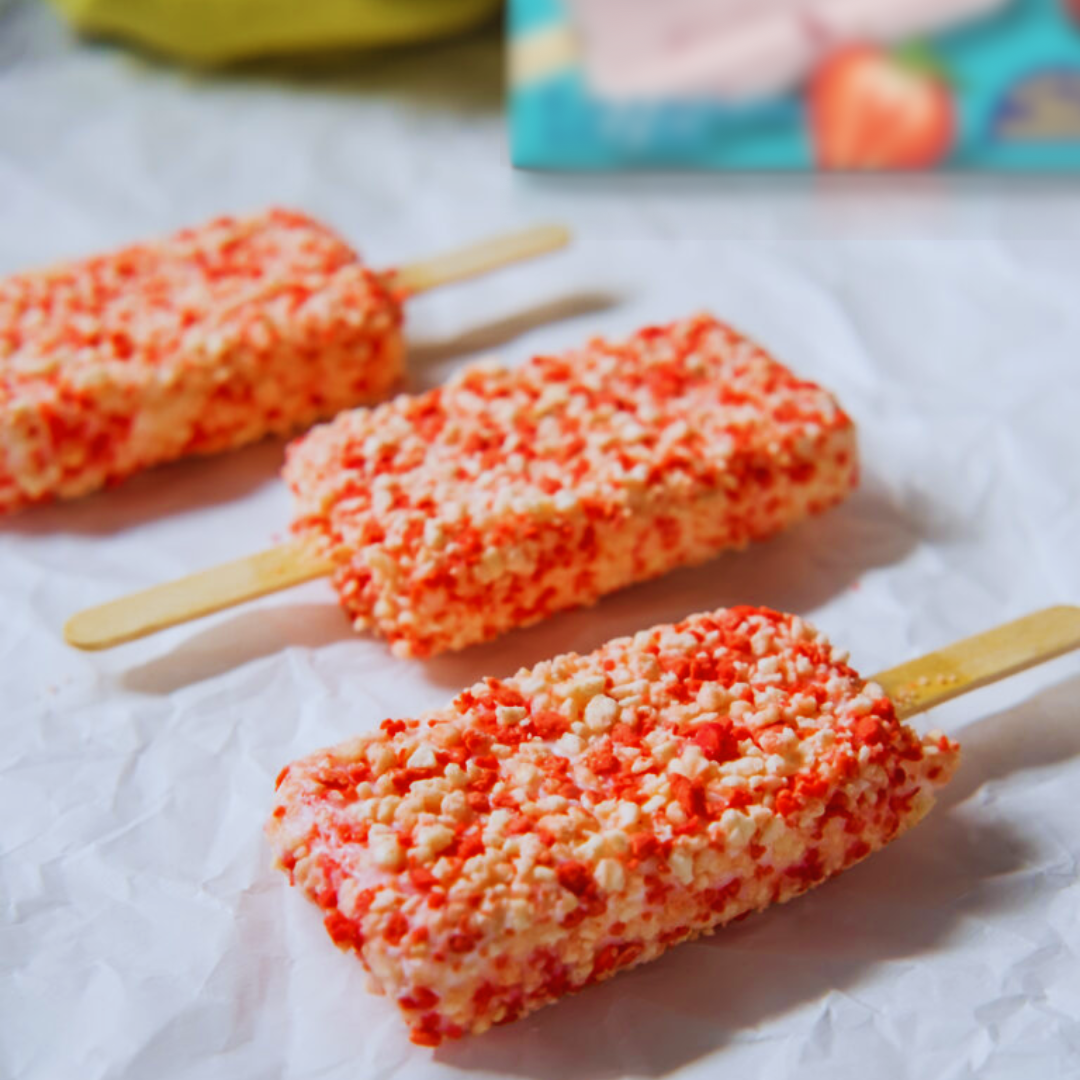 A Healthier Twist on Childhood Nostalgia: Homemade Strawberry Shortcake Ice Cream Bars